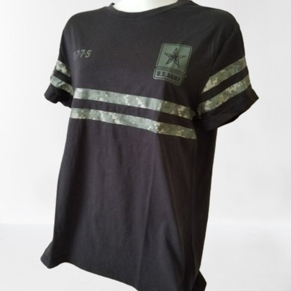 New! U.S. ARMY Brand Short-Sleeve T-shirt - Black Cotton/Polyester -Size Small - Picture 4 of 10